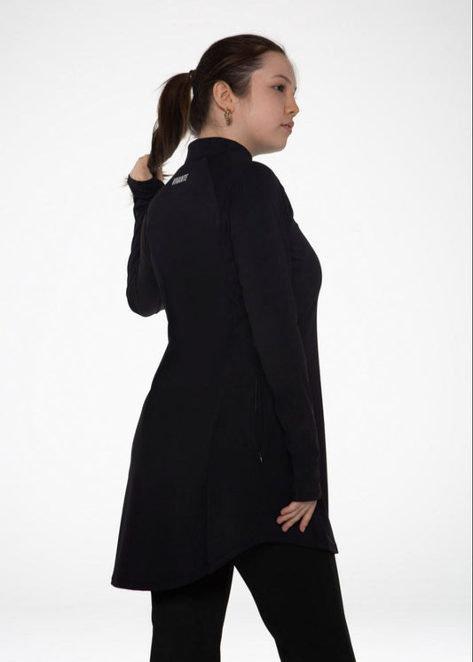 JET BLACK - MODEST ACTIVEWEAR TOP
